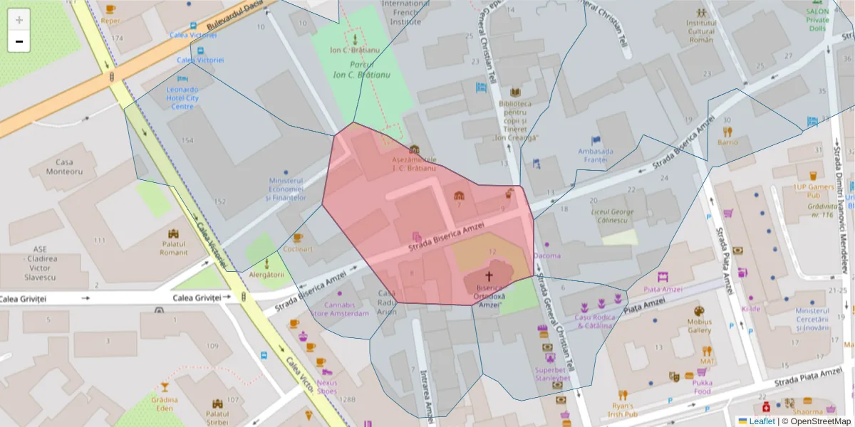 Hartă a codului poștal  și a codurilor poștale învecinate