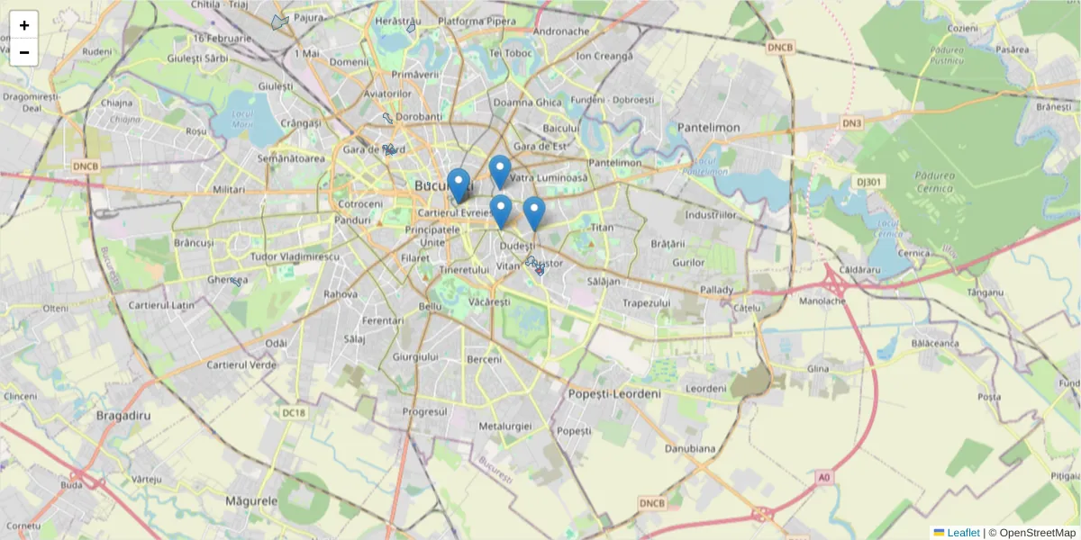 Hartă a codului poștal  și a codurilor poștale învecinate