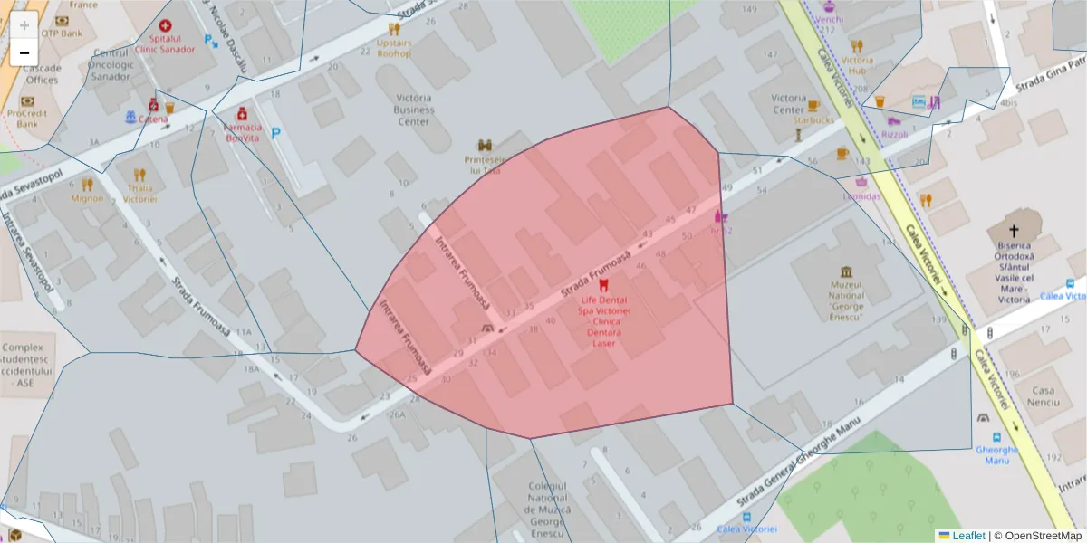 Hartă a codului poștal  și a codurilor poștale învecinate