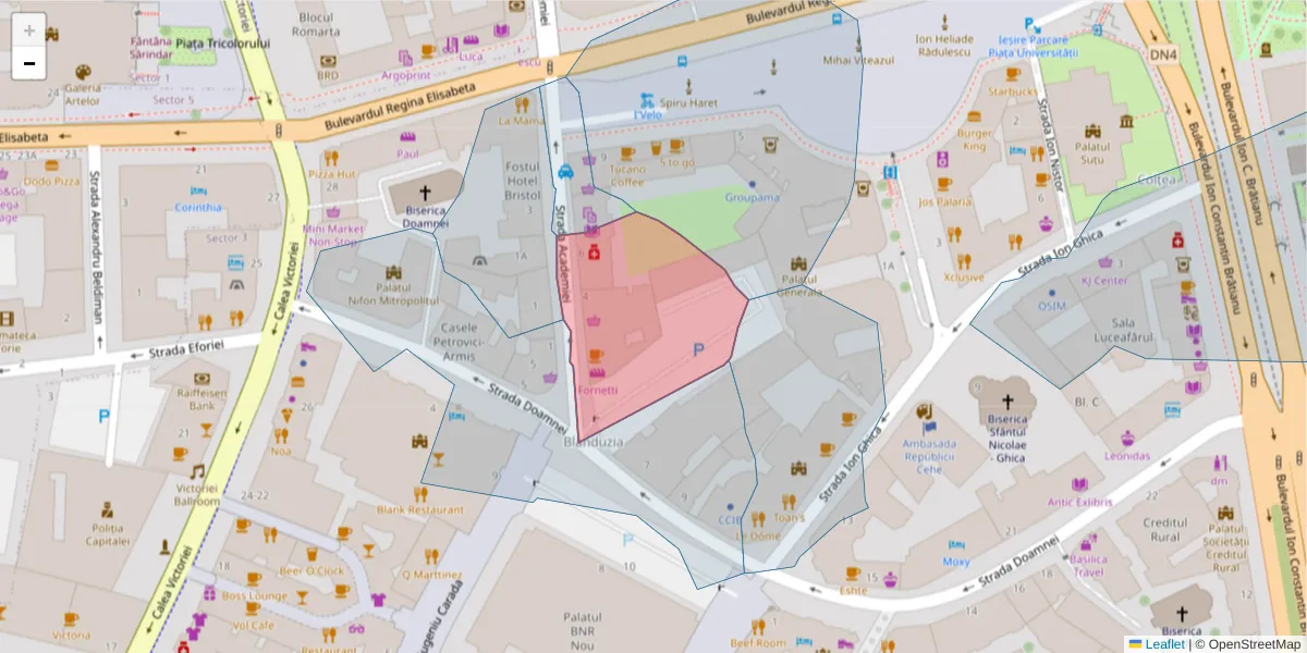 Hartă a codului poștal  și a codurilor poștale învecinate