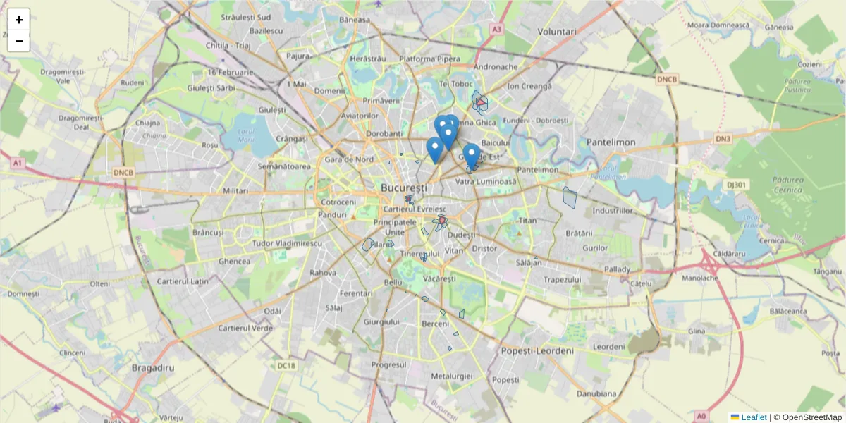 Hartă a codului poștal  și a codurilor poștale învecinate