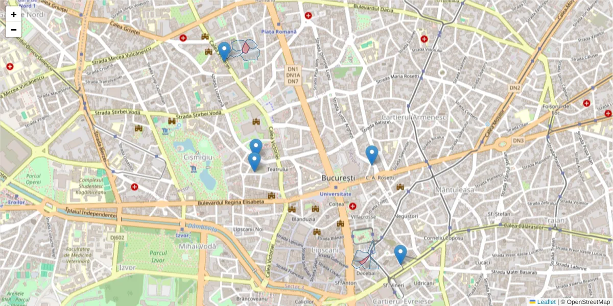 Hartă a codului poștal  și a codurilor poștale învecinate