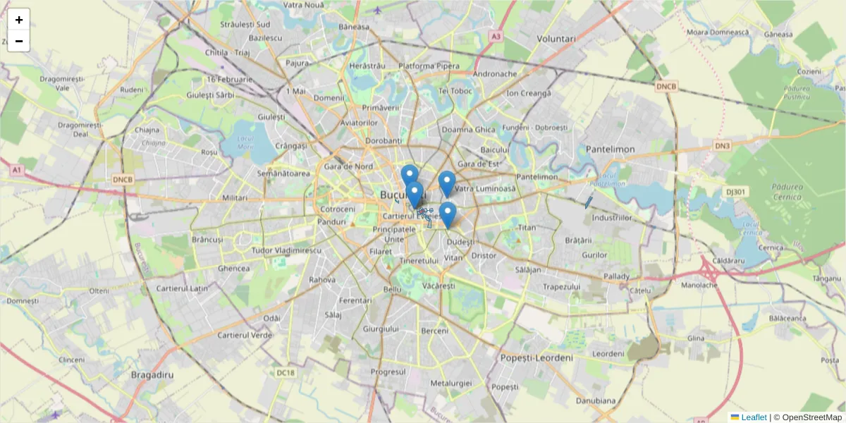 Hartă a codului poștal  și a codurilor poștale învecinate