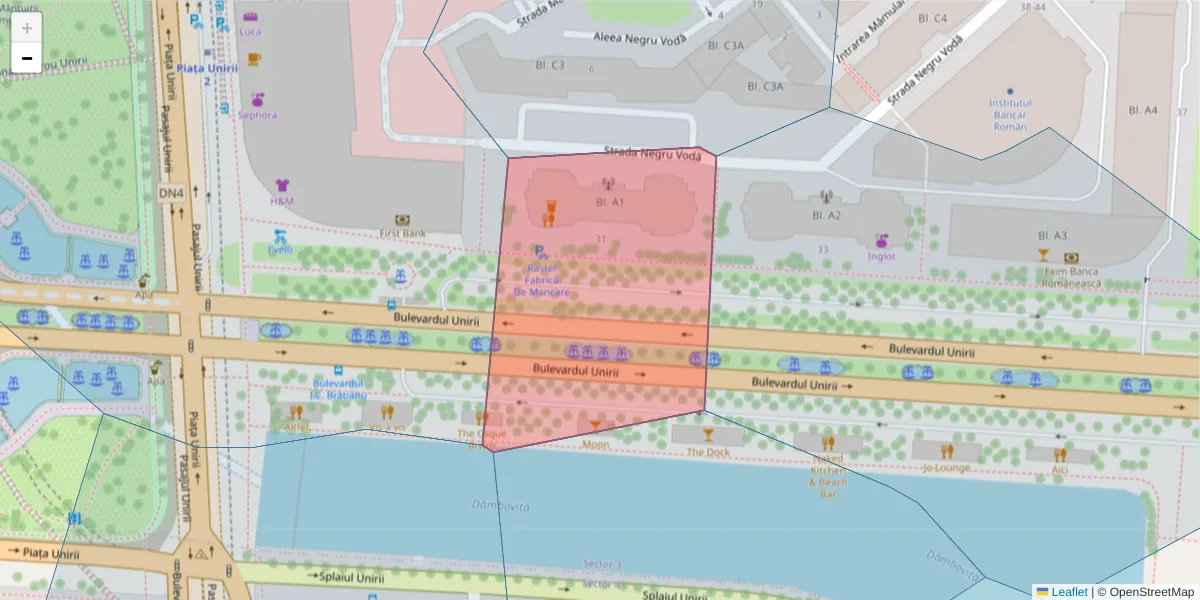 Hartă a codului poștal  și a codurilor poștale învecinate