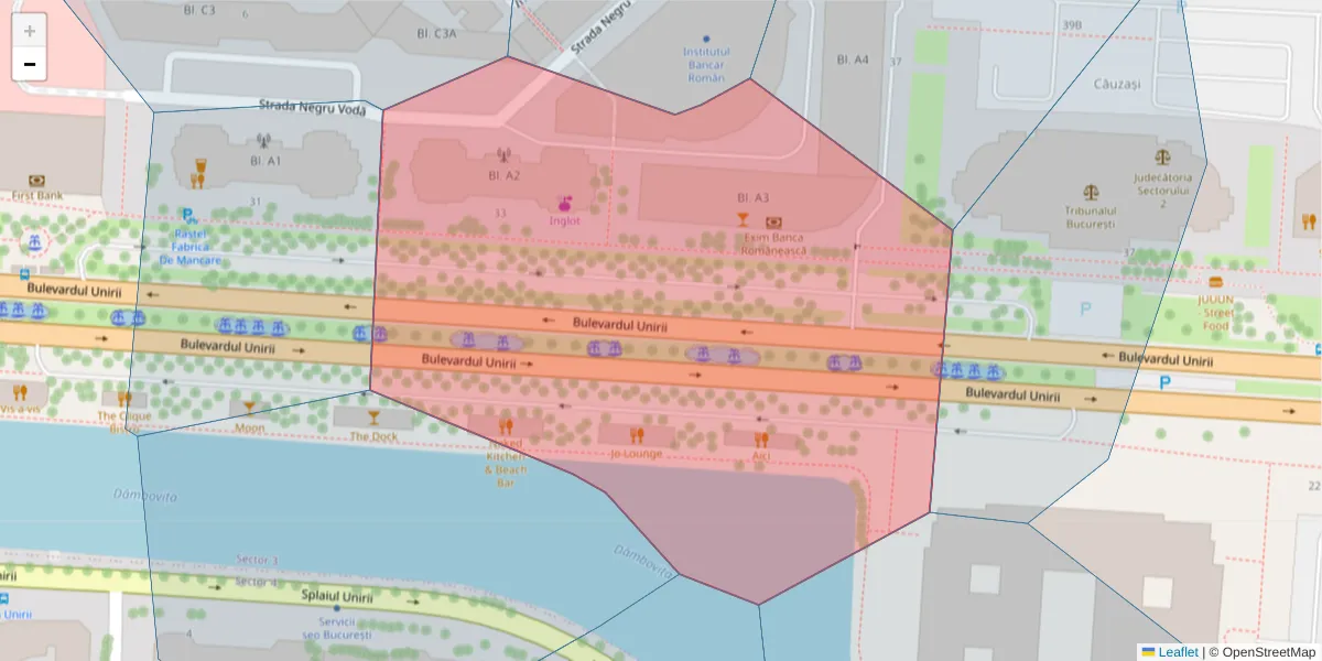 Hartă a codului poștal  și a codurilor poștale învecinate