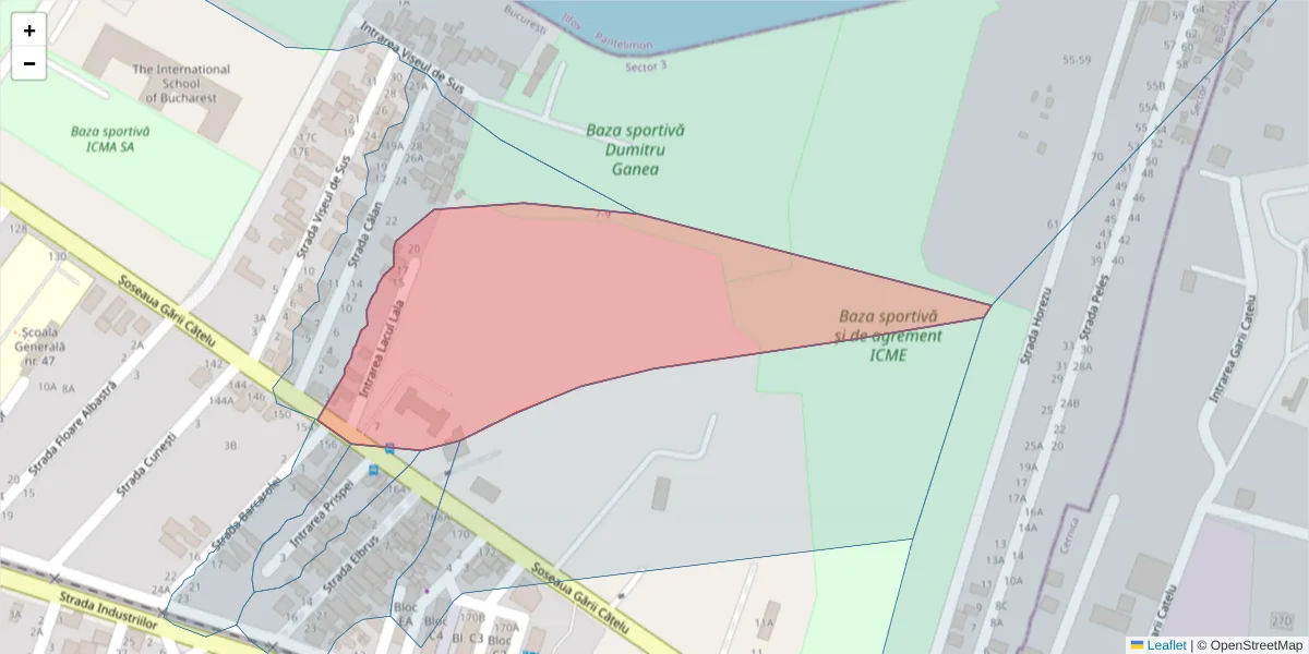 Hartă a codului poștal  și a codurilor poștale învecinate