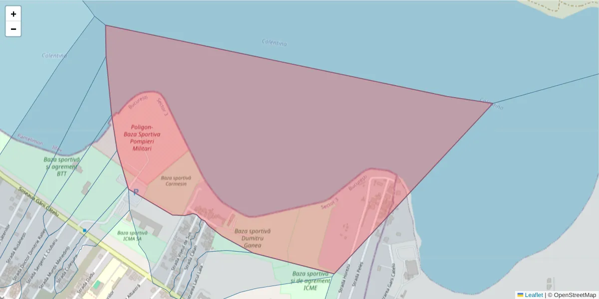 Hartă a codului poștal  și a codurilor poștale învecinate