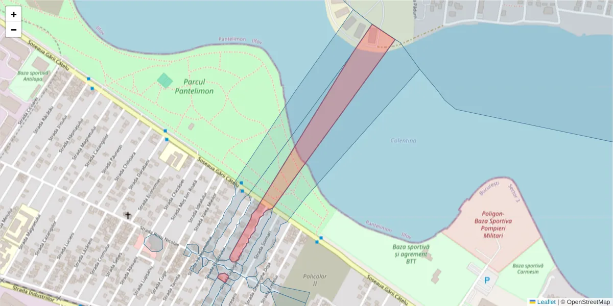 Hartă a codului poștal  și a codurilor poștale învecinate