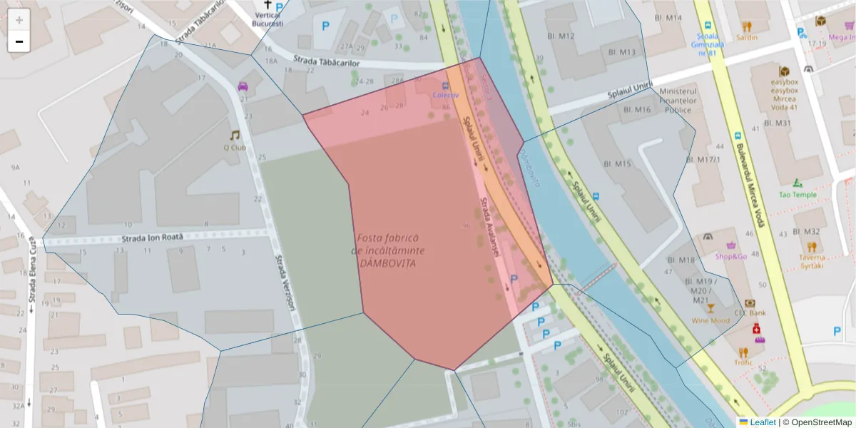 Hartă a codului poștal  și a codurilor poștale învecinate