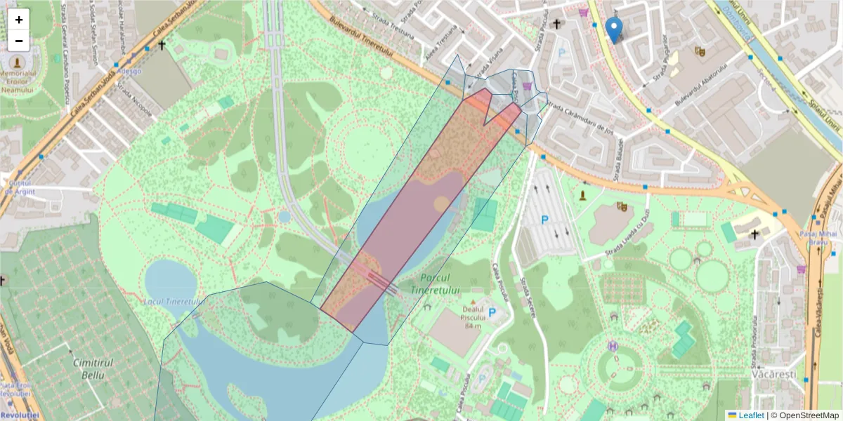 Hartă a codului poștal  și a codurilor poștale învecinate