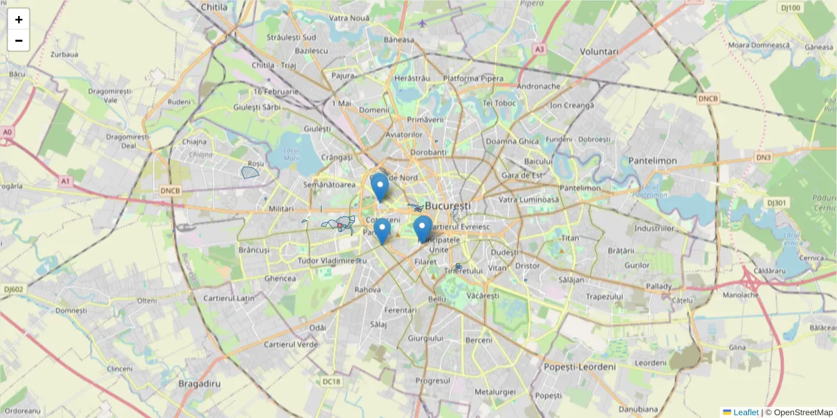 Hartă a codului poștal  și a codurilor poștale învecinate