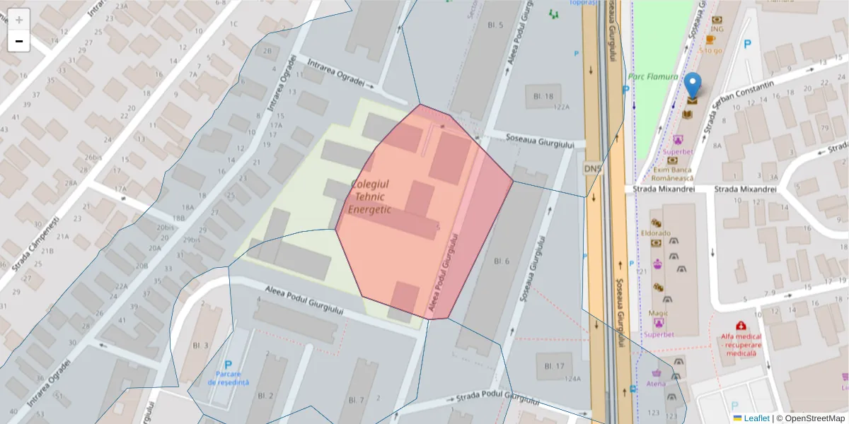 Hartă a codului poștal  și a codurilor poștale învecinate