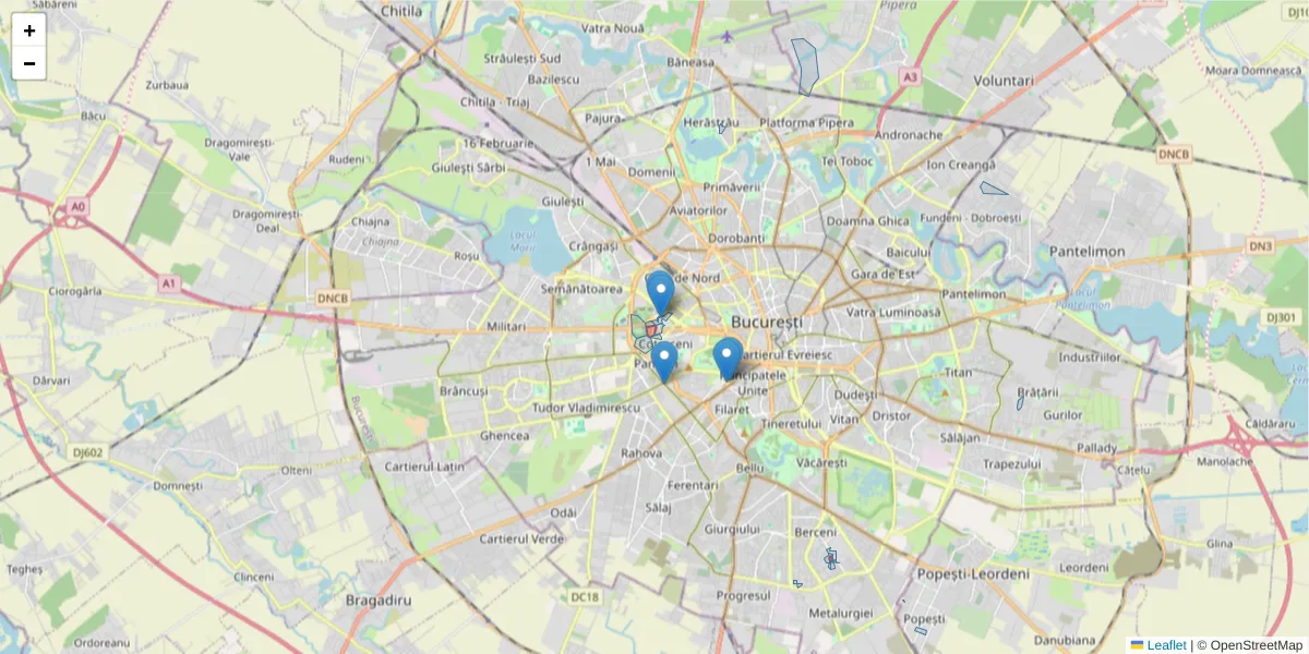 Hartă a codului poștal  și a codurilor poștale învecinate