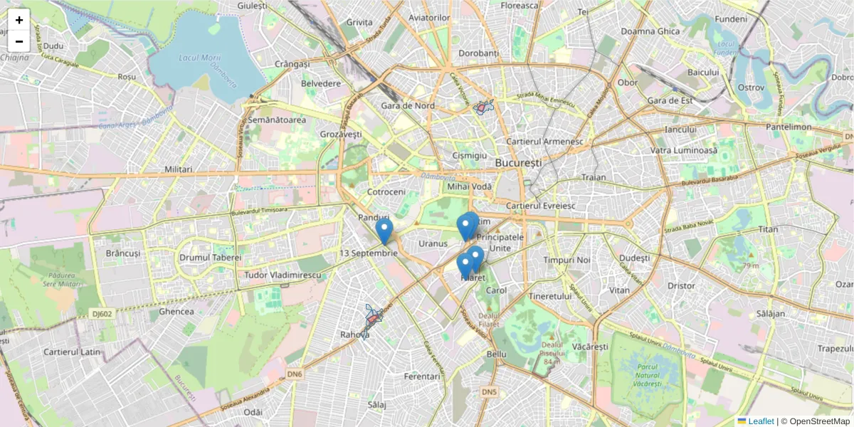 Hartă a codului poștal  și a codurilor poștale învecinate