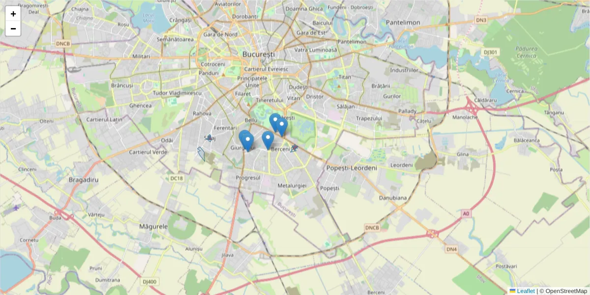 Hartă a codului poștal  și a codurilor poștale învecinate