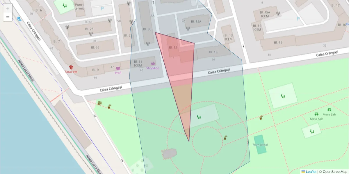 Hartă a codului poștal  și a codurilor poștale învecinate