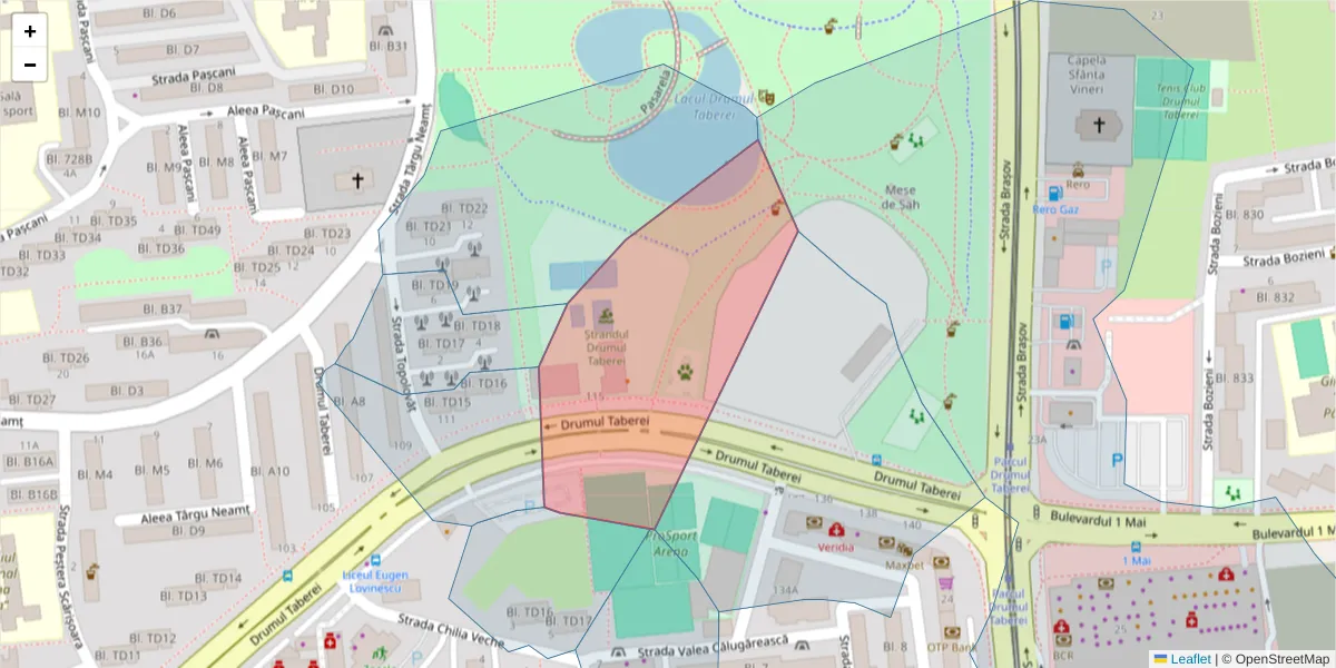 Hartă a codului poștal  și a codurilor poștale învecinate