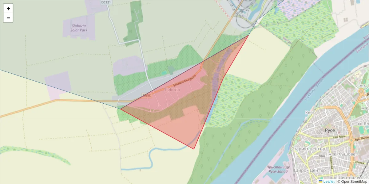 Hartă a codului poștal  și a codurilor poștale învecinate