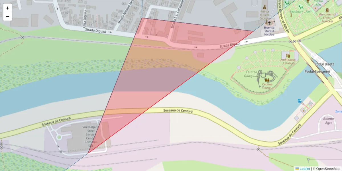 Hartă a codului poștal  și a codurilor poștale învecinate