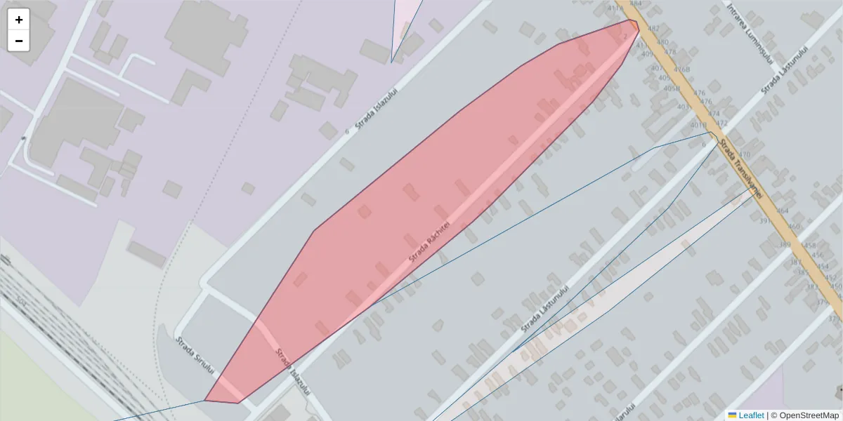 Hartă a codului poștal  și a codurilor poștale învecinate