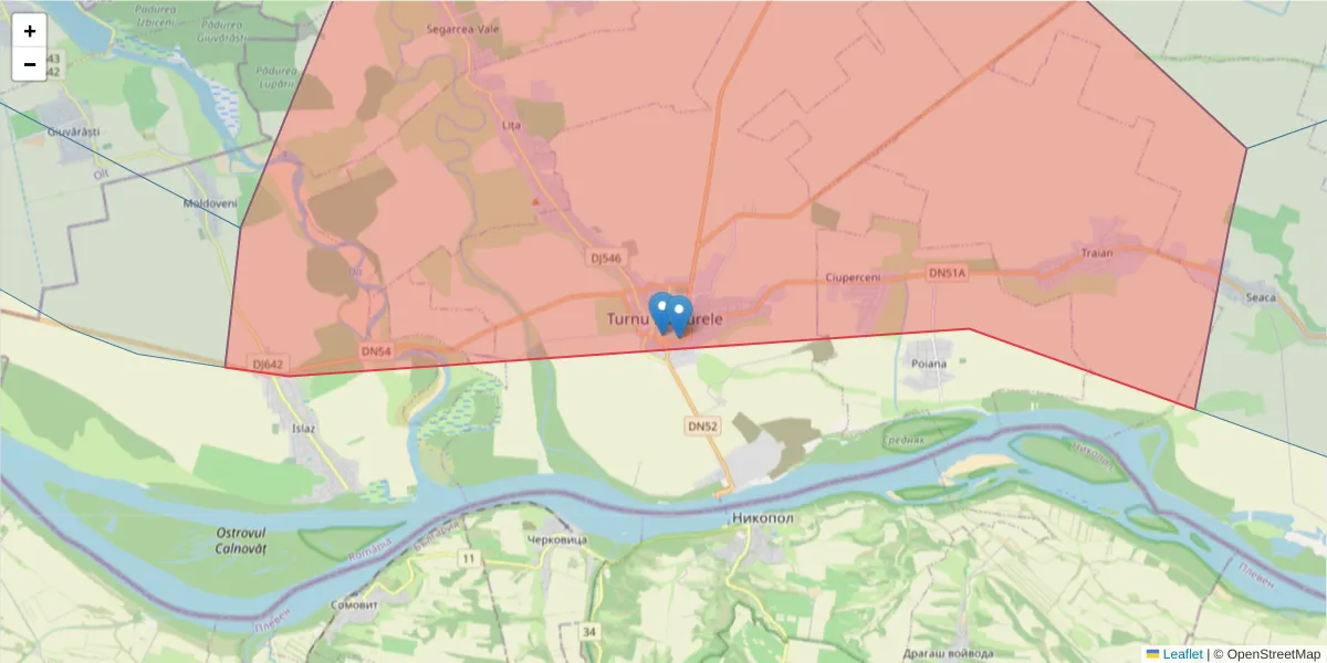 Hartă a codului poștal  și a codurilor poștale învecinate