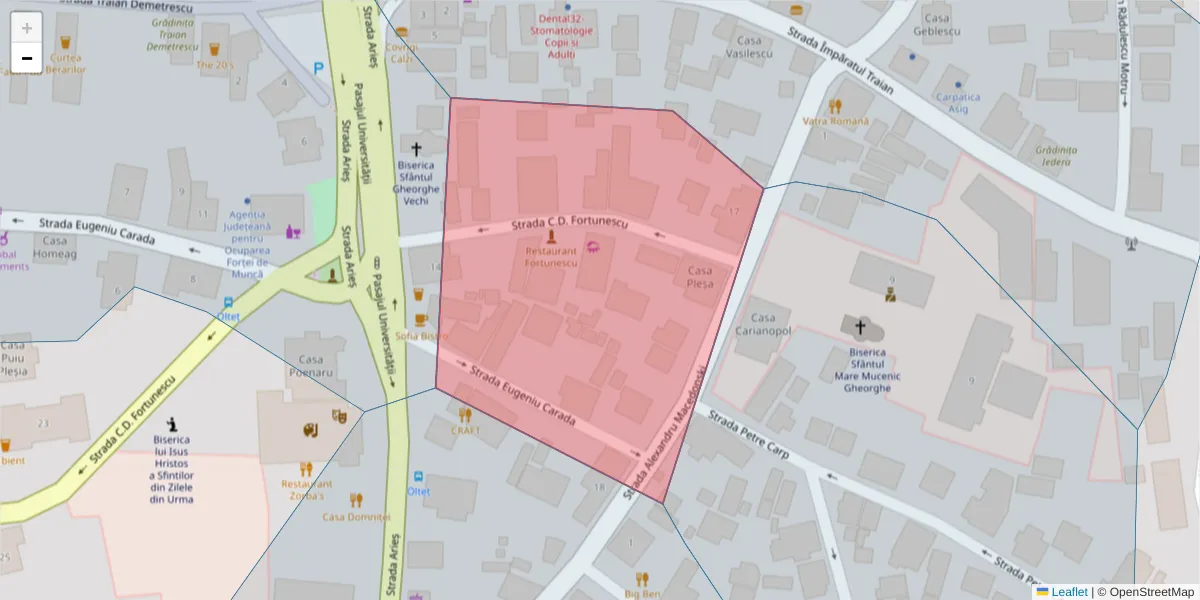 Hartă a codului poștal  și a codurilor poștale învecinate