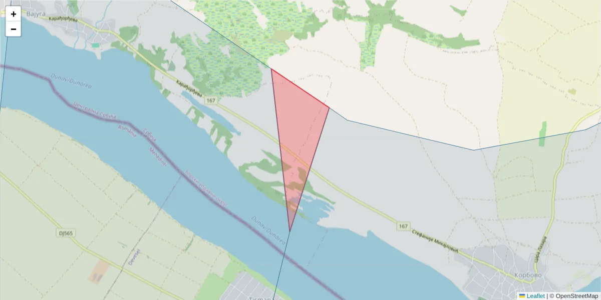 Hartă a codului poștal  și a codurilor poștale învecinate