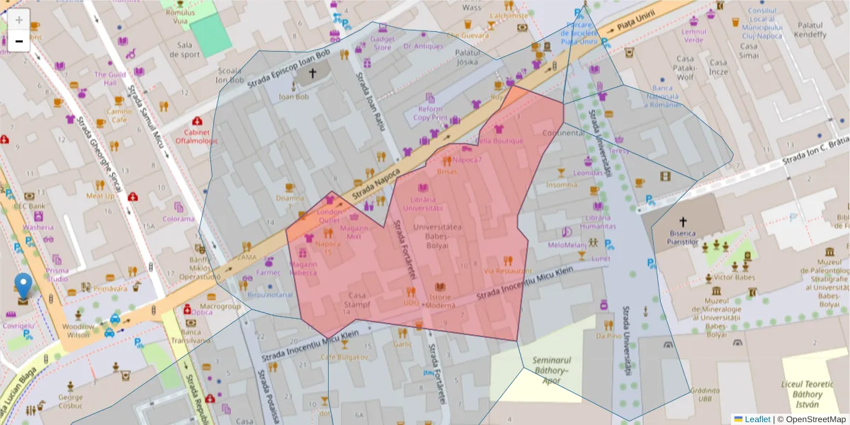 Hartă a codului poștal  și a codurilor poștale învecinate