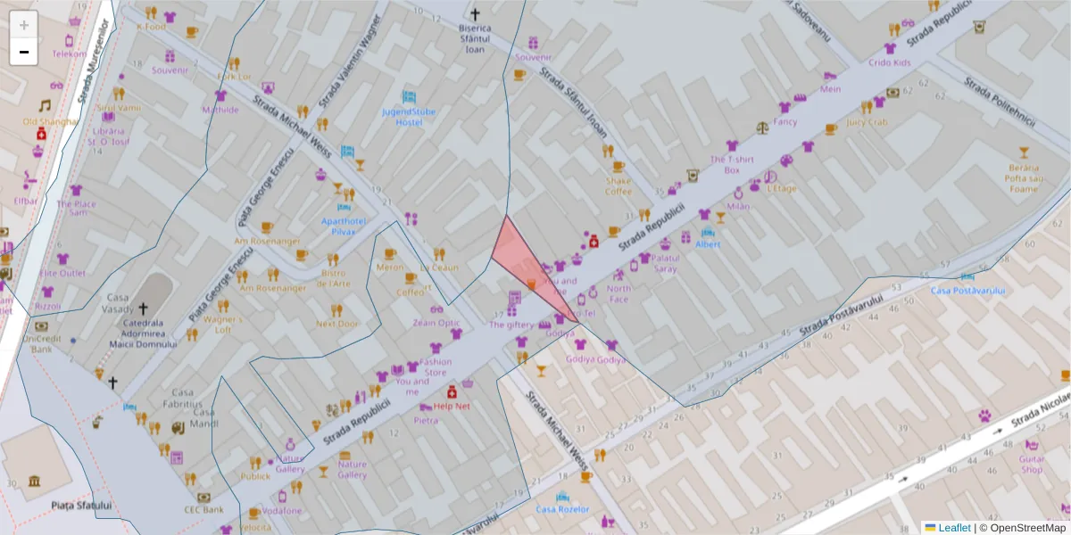 Hartă a codului poștal  și a codurilor poștale învecinate