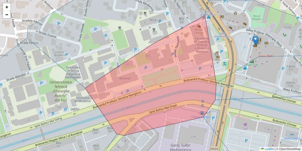 Hartă a codului poștal  și a codurilor poștale învecinate