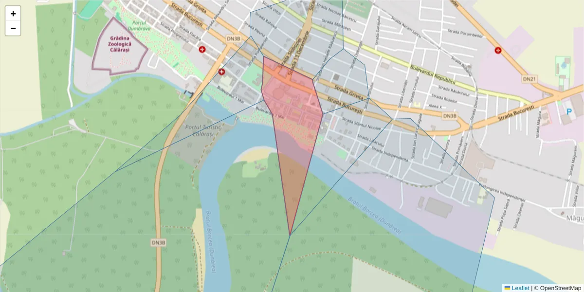 Hartă a codului poștal  și a codurilor poștale învecinate