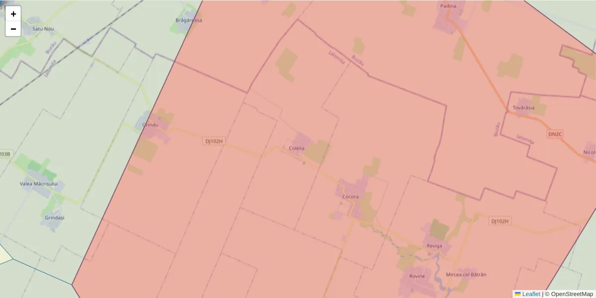 Hartă a codului poștal  și a codurilor poștale învecinate