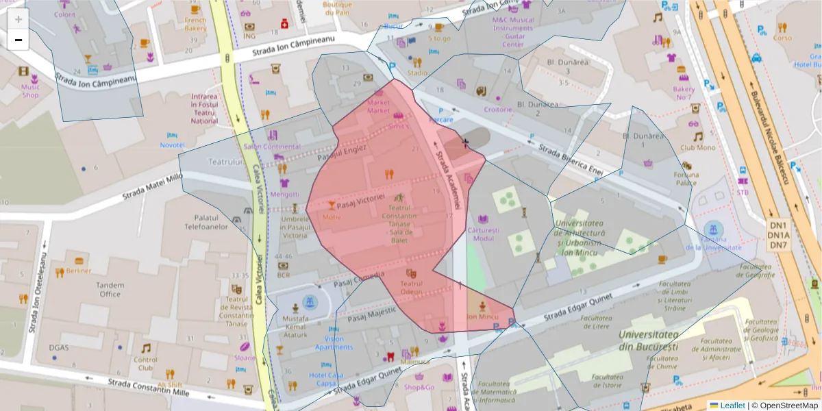 Hartă a codului poștal  și a codurilor poștale învecinate