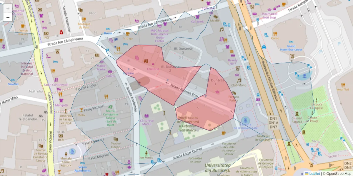 Hartă a codului poștal  și a codurilor poștale învecinate