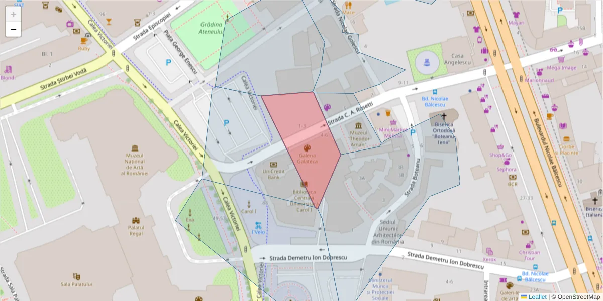 Hartă a codului poștal  și a codurilor poștale învecinate