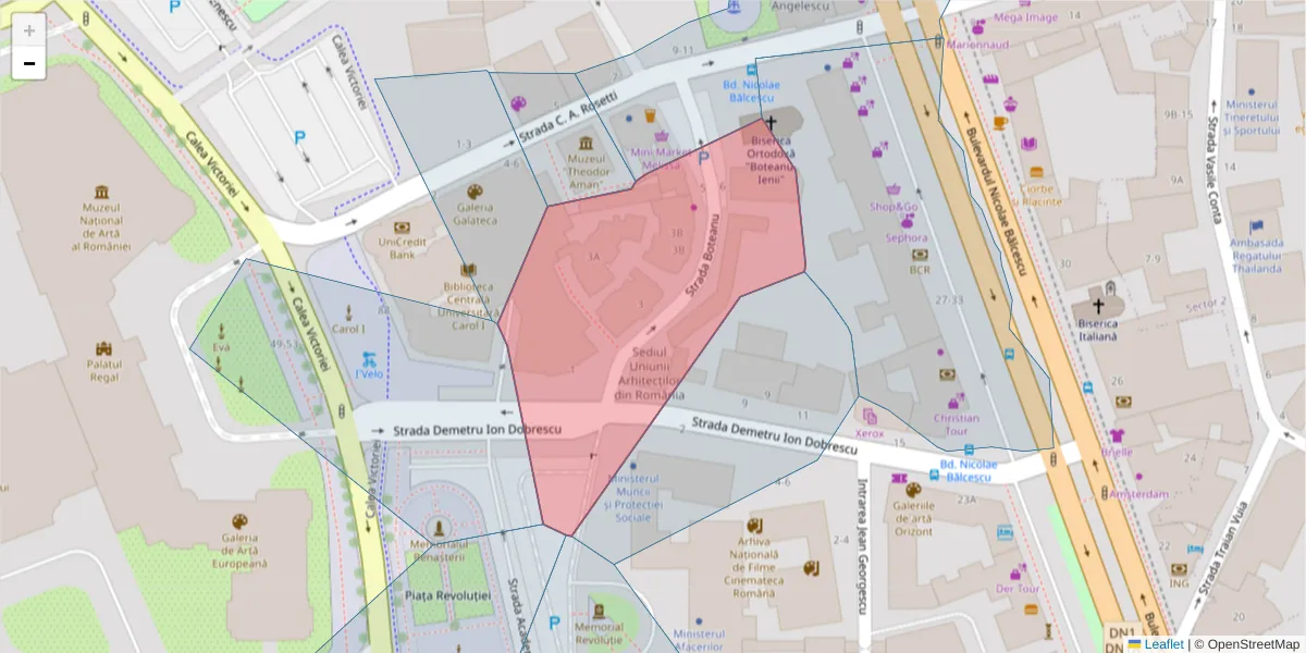 Hartă a codului poștal  și a codurilor poștale învecinate