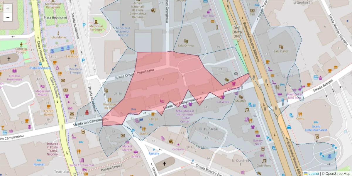 Hartă a codului poștal  și a codurilor poștale învecinate