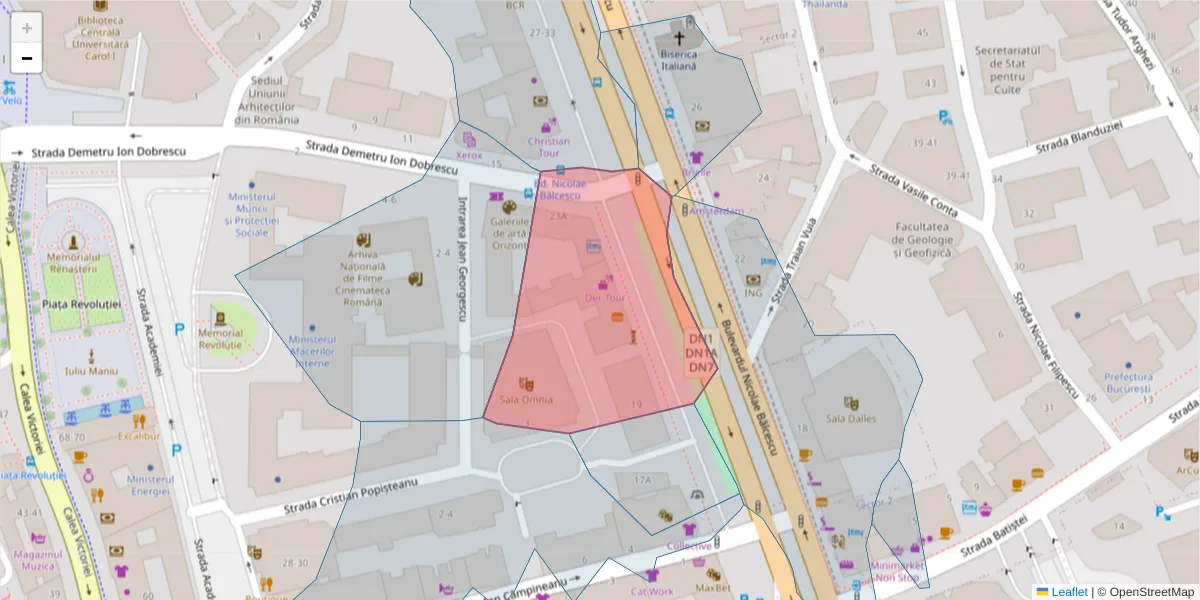 Hartă a codului poștal  și a codurilor poștale învecinate
