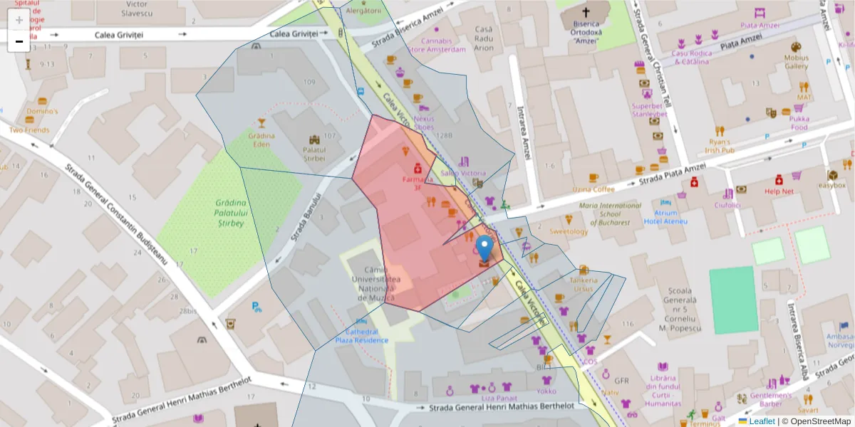 Hartă a codului poștal  și a codurilor poștale învecinate