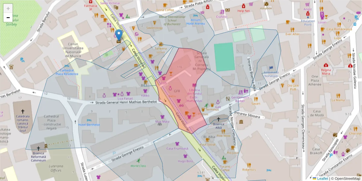 Hartă a codului poștal  și a codurilor poștale învecinate