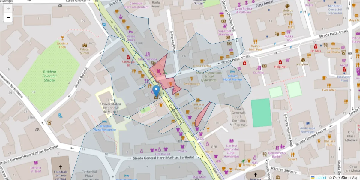 Hartă a codului poștal  și a codurilor poștale învecinate