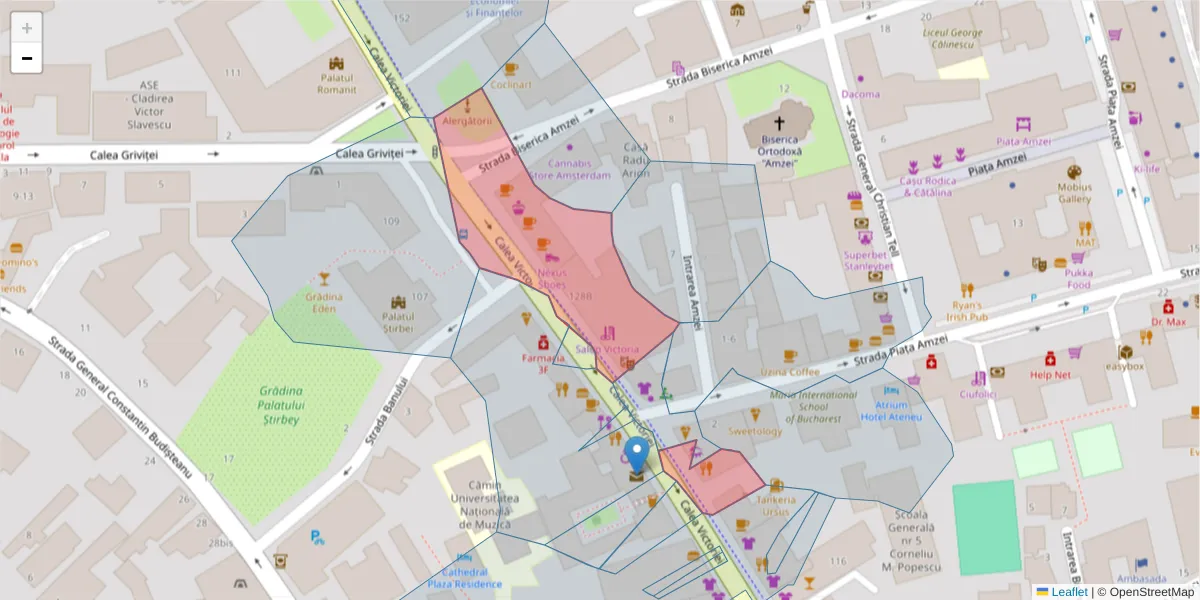 Hartă a codului poștal  și a codurilor poștale învecinate