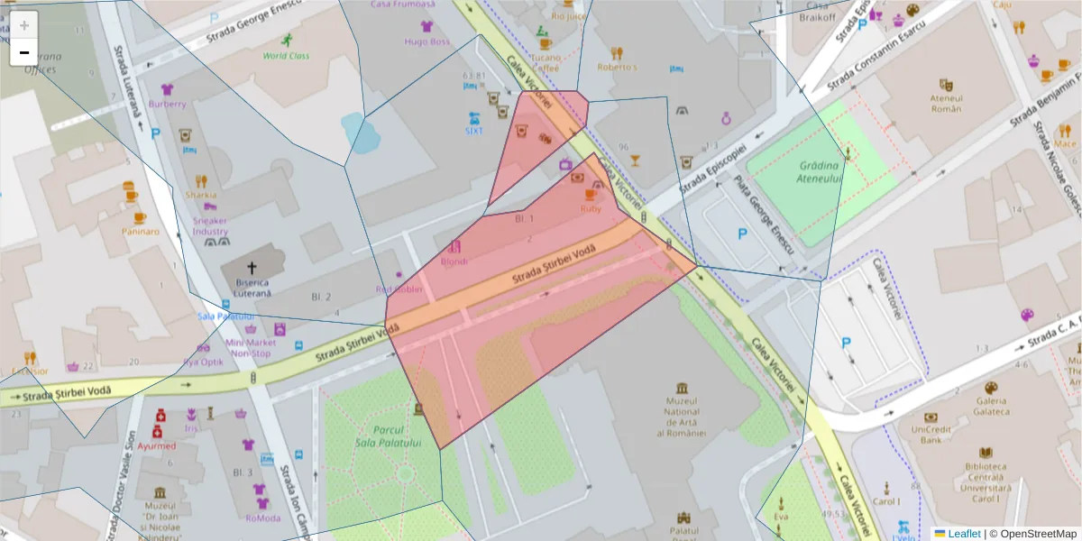 Hartă a codului poștal  și a codurilor poștale învecinate