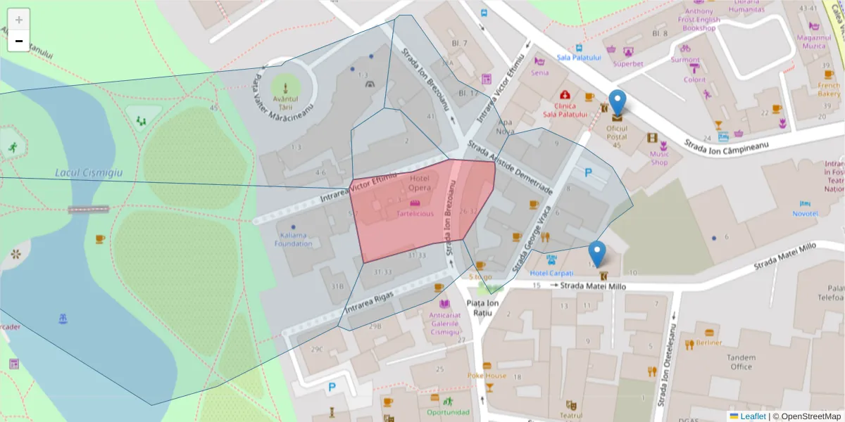 Hartă a codului poștal  și a codurilor poștale învecinate