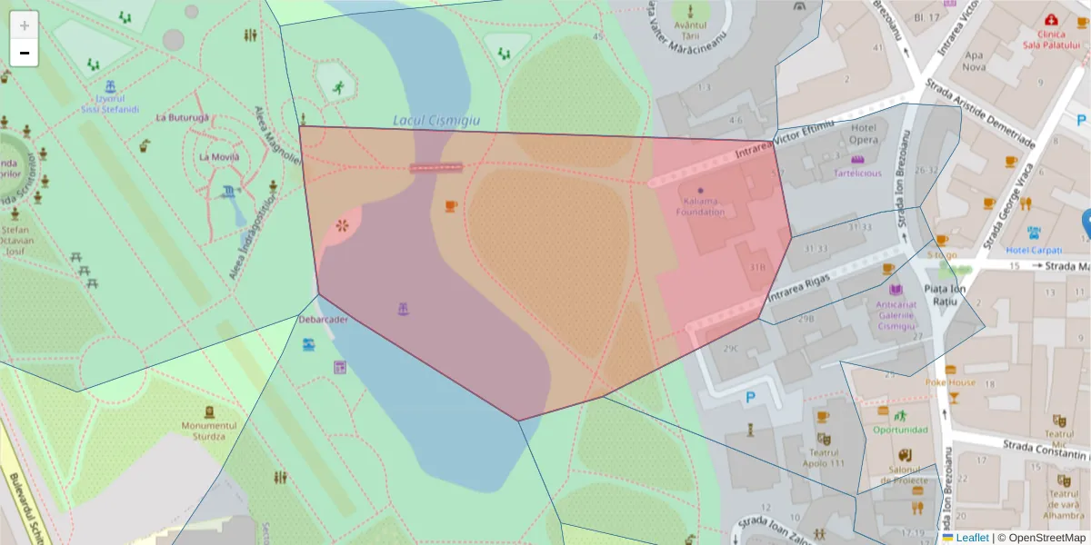 Hartă a codului poștal  și a codurilor poștale învecinate