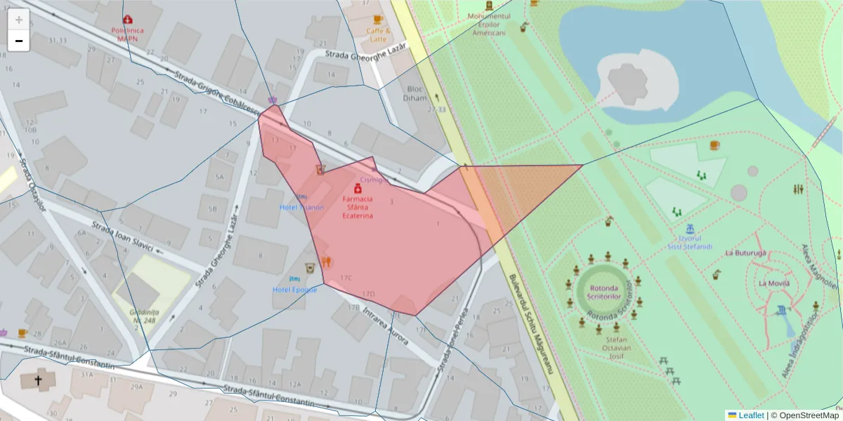 Hartă a codului poștal  și a codurilor poștale învecinate