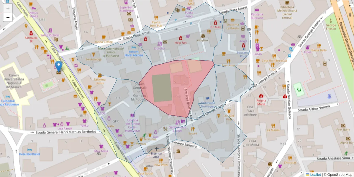 Hartă a codului poștal  și a codurilor poștale învecinate