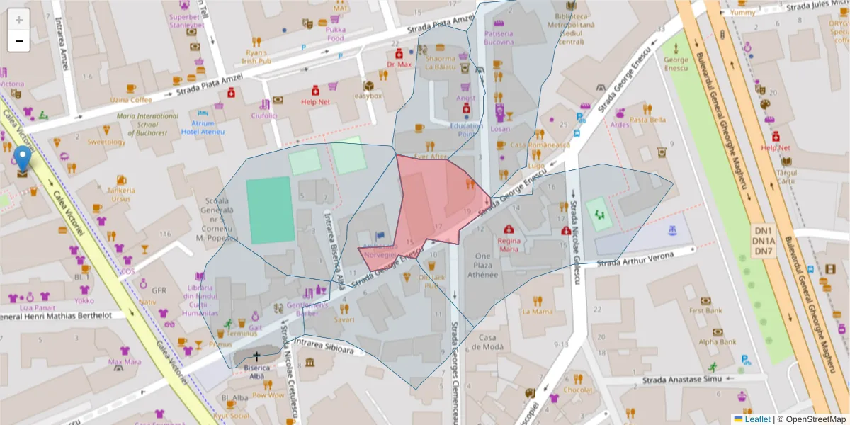 Hartă a codului poștal  și a codurilor poștale învecinate