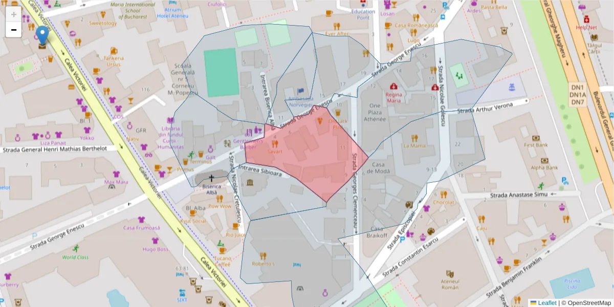 Hartă a codului poștal  și a codurilor poștale învecinate