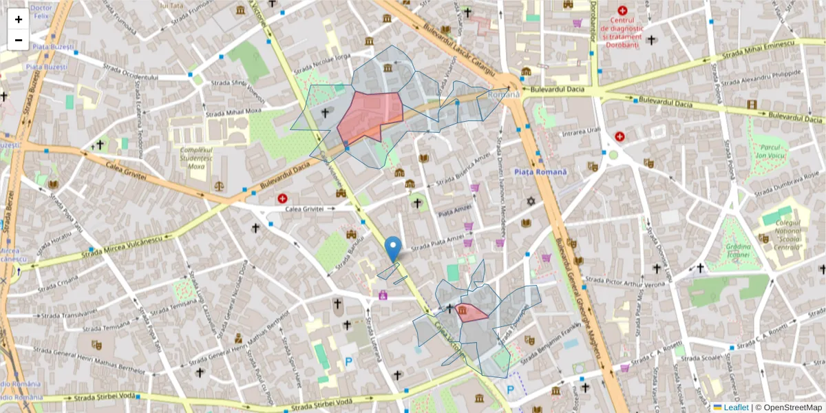 Hartă a codului poștal  și a codurilor poștale învecinate